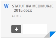 STATUT IPA MEĐIMURJE - 2015